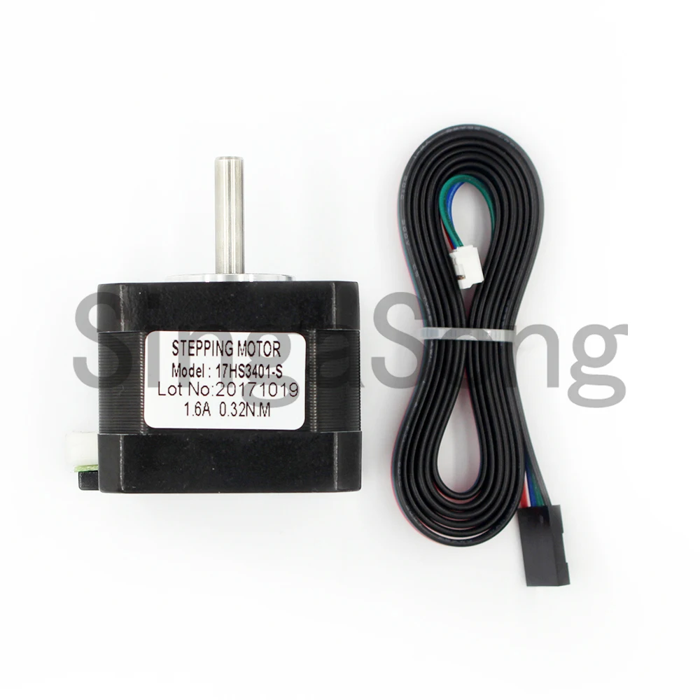5 шт./лот Nema17 stpper мотор 17HS3401S 4 свинцовый Nema 17HS3401 шаговый 42 Мотор 42bygh 1.3A Для CNC лазера