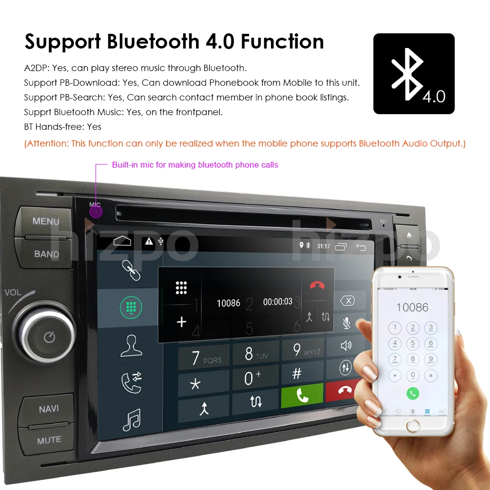 Clearance AutoRadio 2 din Android 8.1 Car DVD Player Audio For Ford Focus 2 Fiesta S C Max Kuga mondeo 3 4 transitfusion Connect Navi SWC 12