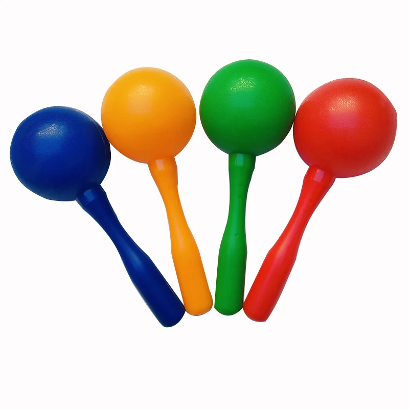 1 pair of plastic Maracas baby children musical instruments colorful