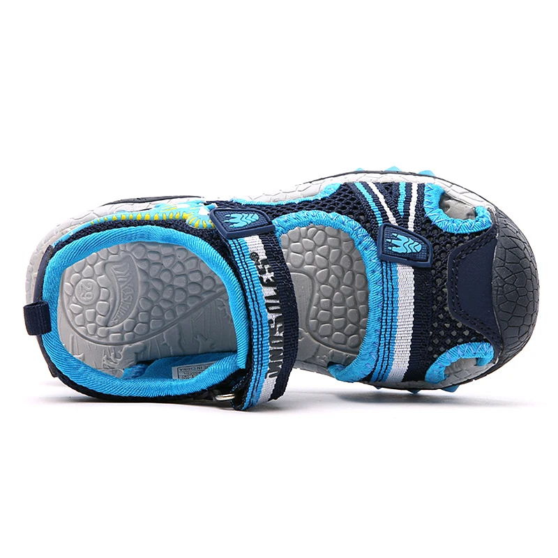 Baby Boys Sandals Light Up Mesh Kids Shoes Summer 2019 LED Children's Beach Shoes Casual Toddler Sandals 3D Dinosaur