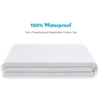 

Cotton White Four - Corner Tendon Proof Dust Sweatproof Waterproof Bed Cover Mattress Protector Home Textile Supply for Room