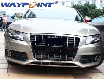 

high quality ABS for Audi A4 S4 B8 2008-2012 Black Gray front grill grille mesh