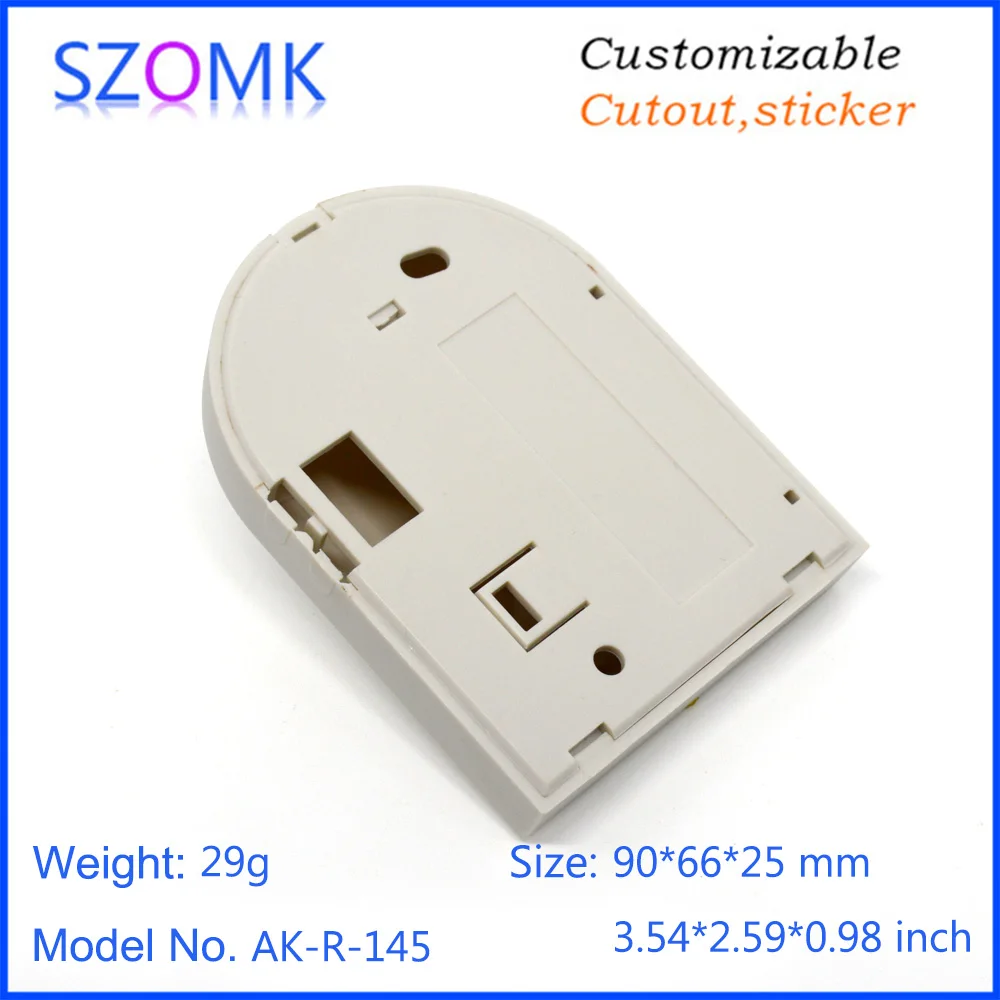 szomk new PIR motion plastic enclosure for electronics plastic junction housing with bracket plastic instrument housing PIR sensor casing (10)