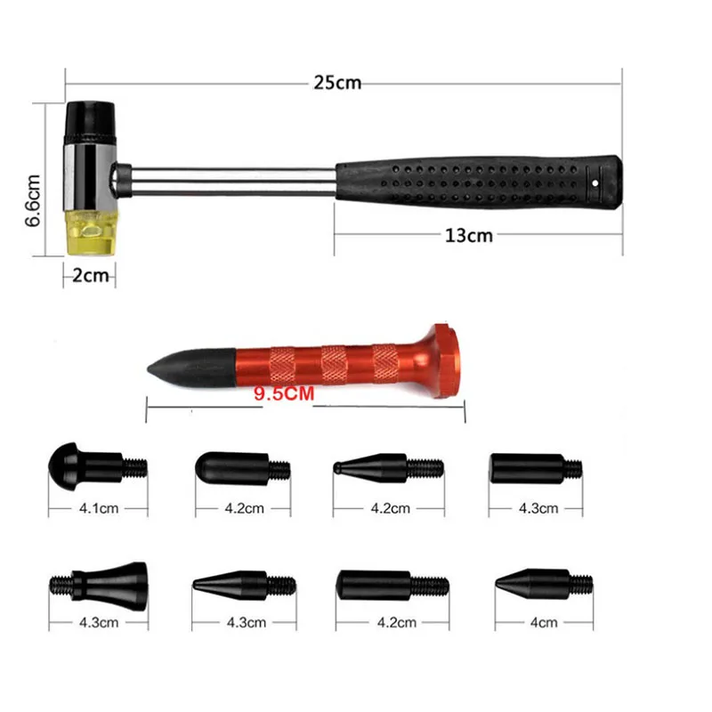 Автомобиль Sag ремонт приплюснутый молоток вмятин ремонт Отбойник ремонт инструмент 11 комплектов