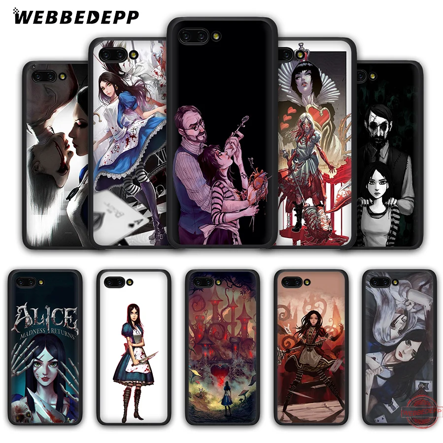 WEBBEDEPP алиса безумие возвращает мягкий чехол для Honor 20 10 9 9X 8 Lite 8C 8X 7X 7C 7A 3 гб 6A Pro View |