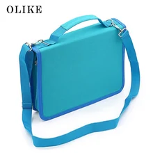 OLIKE 150 Slots Pencil Case Canvas Pencils Case Large Capacity Portable Pencil Bag for School Colored Gel Pen Bag Art Supplies large capacity 120 holders 4 layer portable school pencils case canva colored pencil bag school astuccio for gifts art supplies
