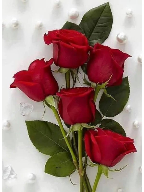 

YIKEE 5d diy Diamond Painting Rose Flower Diamond Embroidery Full Square Rhinestones DIY Diamonds Mosaic Hobby k660