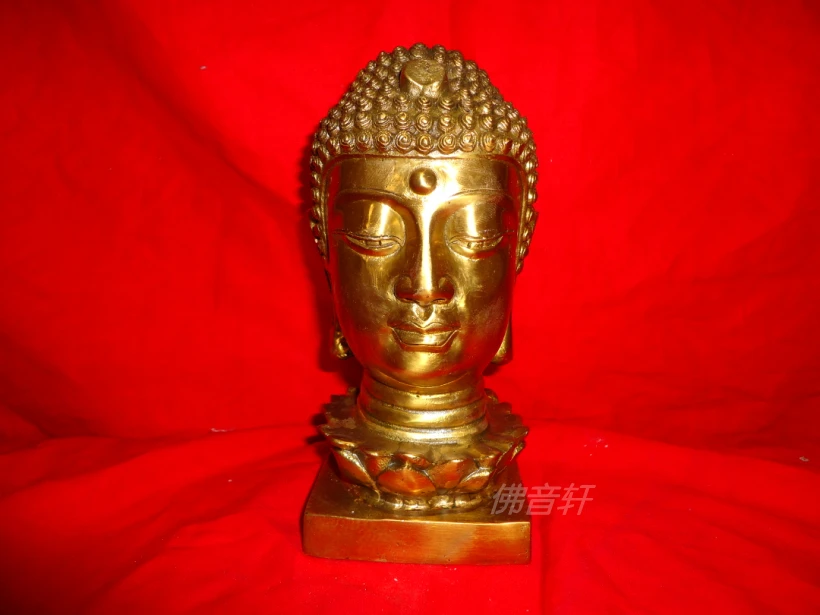 

Buddha head manichaeist head portrait buddha head portrait bronze statue feng shui decoration Bronze gift lovers Art copper