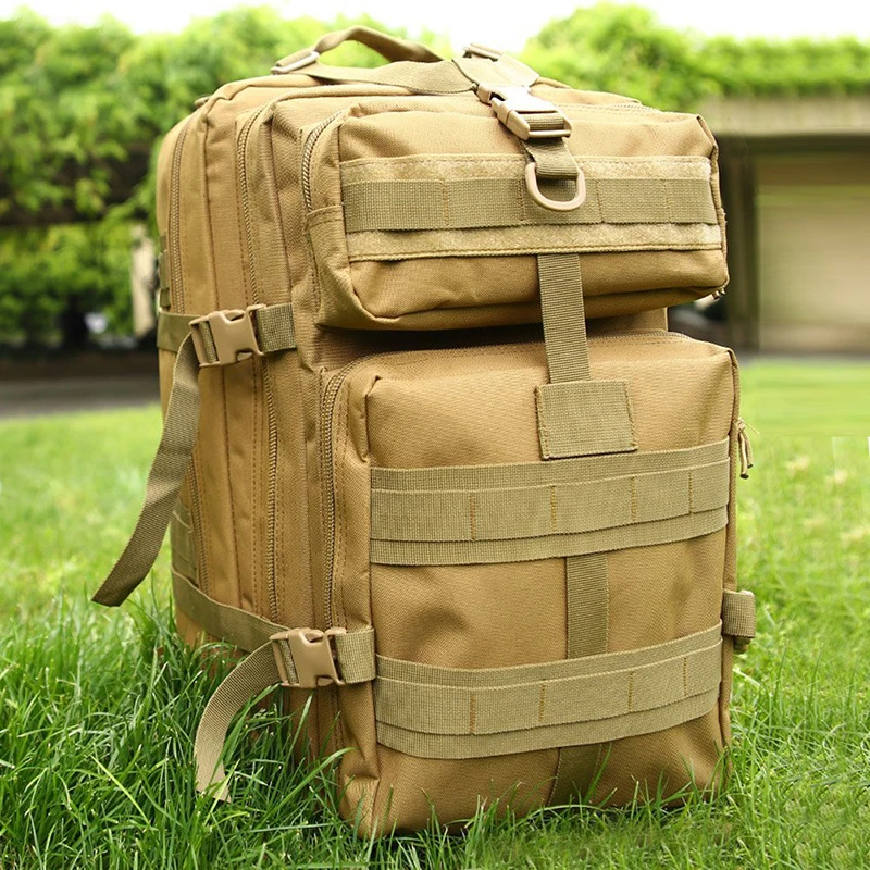 25L Camo Military Tactical Backpack Trekking Hiking Backpack Travel Hunting Daypack Climbing Mountaineering Outdoor Camping Bags (1)