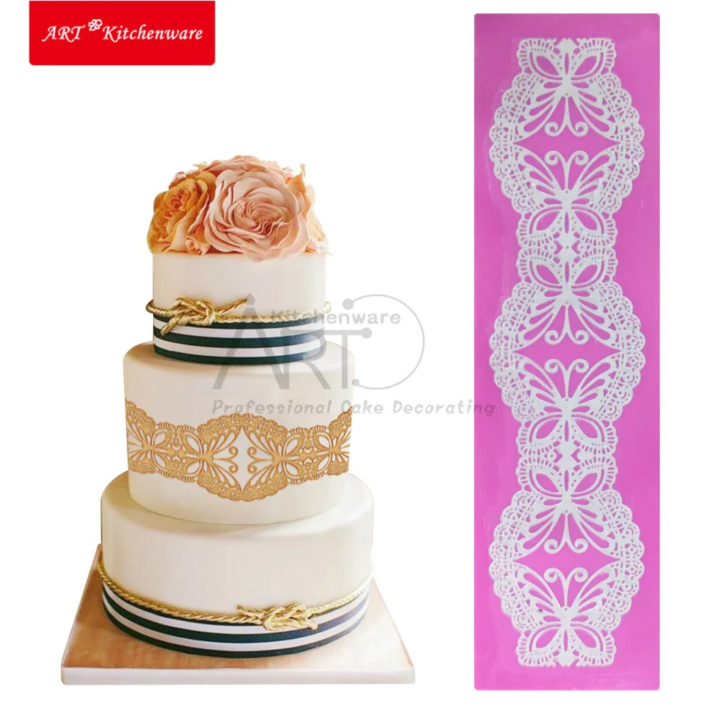 Online Get Cake Decorating Erfly Lace Mats Aliexpress Erfly Silicone Mold Cake Lace Mats Mat Fondant Decorating Tools Wedding