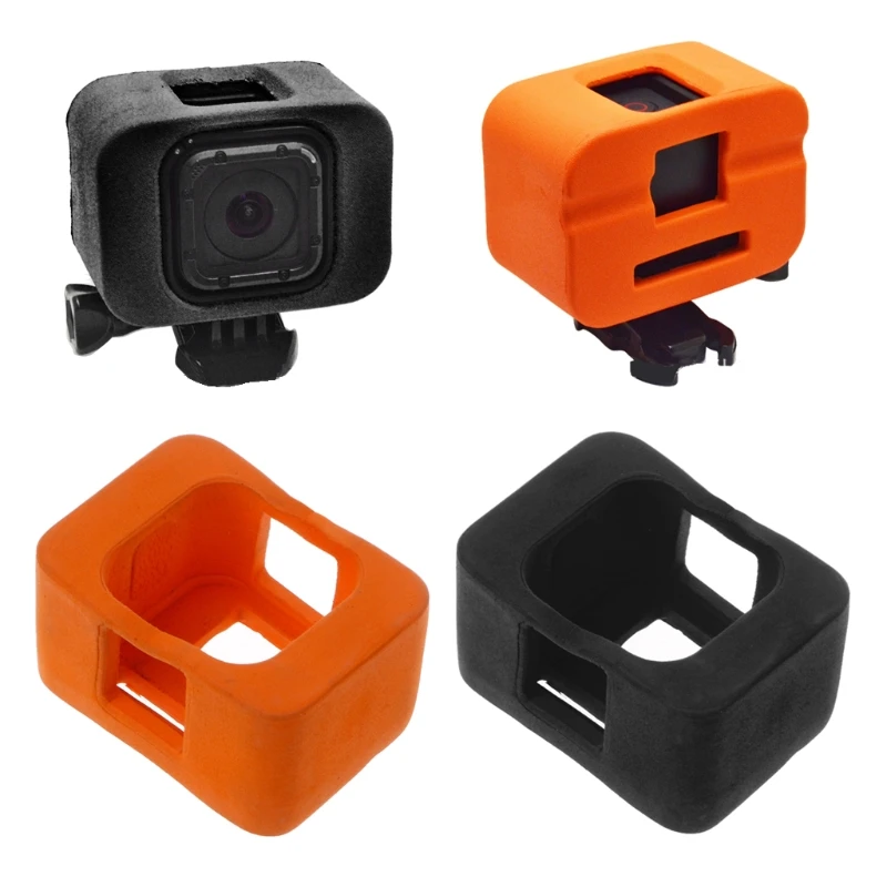 

OOTDTY Floating Floaty Sponge Frame Case Waterproof Housing Backdoor Case For GoPro Hero 4 Session