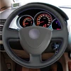 DIY Customized Name Black Artificial Leather Car Steering Wheel Covers for Honda City 2002-2008 Fit Jazz 2001-2007 ► Photo 2/6