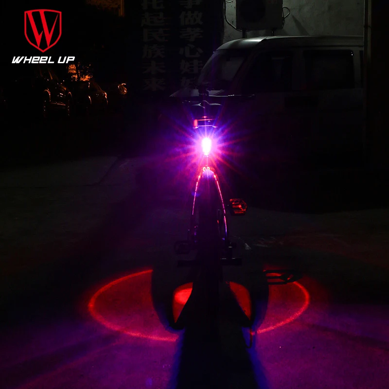 WHEEL UP Bike Light USB Rechargeable 360 Safety Seat post Tail-light 7 Modes COB Lamp Beads LEDS Bicycle Light