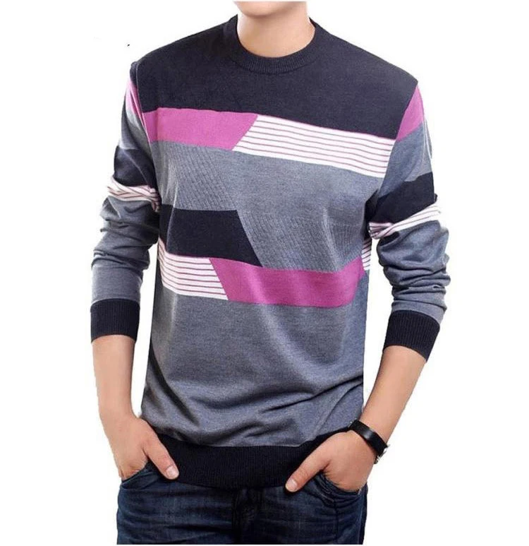 O Neck Sweater Men Brand Clothing Mens Sweaters Knit Wool