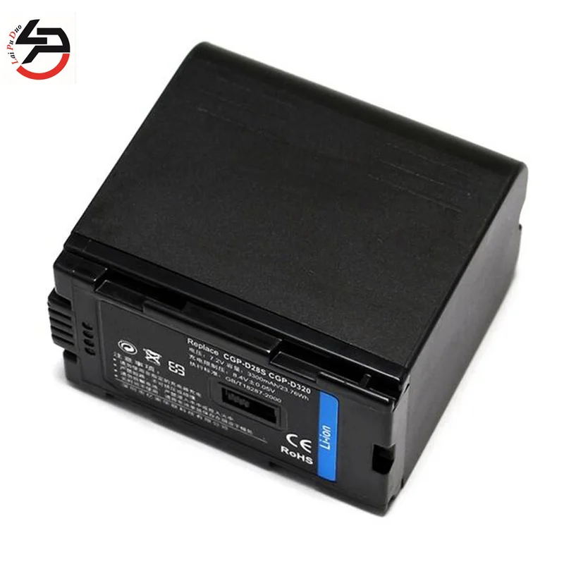 LPD 7.2v 3300mah 100% brand new Replacement Camera Battery For Panasonic PV-BP8 PV-D401 NV-RX33EG NV-RX66EG CGR-D28S CGP-D320 |
