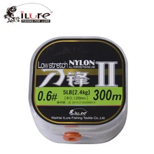 Ilure Марка 260-300 м нейлон красочные леска рыболовные снасти супер сильный Япония мононити нейлон лески