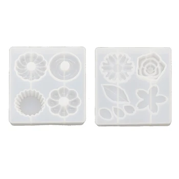 

Doughnut Cake Flower Leaves Pendant Mold UV Resin Silicone Mold Jewelry Making