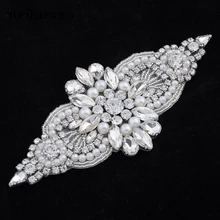 TOPQUEEN S05B-a Свадебный ремень аксессуары DIY Формальные Свадебные бриллианты вечерние платья с аппликацией Обрезка Быстрая