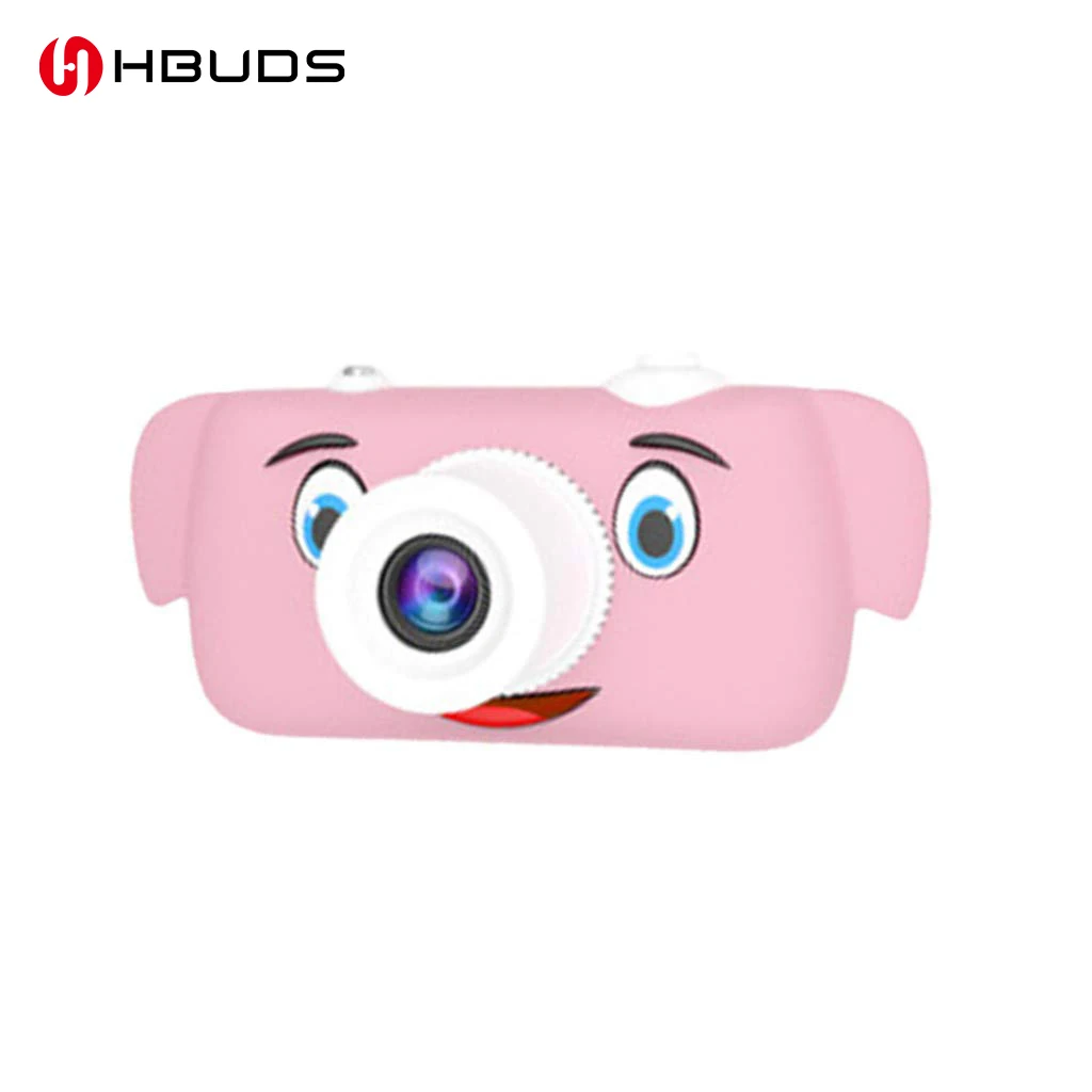 HBUDS детская игрушечная камера компактная камера s для детей подарки 8MP HD видеокамера подарки держать ясный чудесный момент(ярко-розовый
