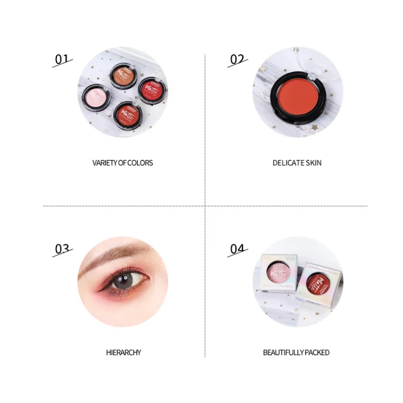 1PC Single color Matte Eye Shadow Powder Waterproof Smudge-Proof Long Lasting Velvet Eyeshadow Cosmetic 1PC Single color Matte Eye Shadow Powder Waterproof Smudge-Proof Long Lasting Velvet Eyeshadow Cosmetic