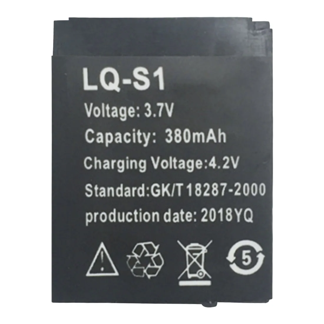 Аккумулятор для умных часов 3 7 в 380 мАч аккумулятор DZ09 QW09 W8 A1 V8 X6 1