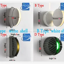 10 шт./лот китайская почта 10 Вт Настенный светильник открытый светильник настенный водонепроницаемый AC85-265V светодиодный подоконник наружный настенный светильник