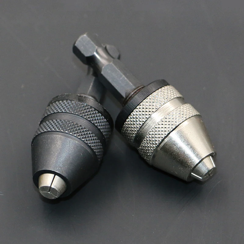 

Keyless Shaft Chuck 0.5-3 mm Screwdriver Impact Driver Adaptor 1/4 ''Hex Shank Drill Bit Tool Change Micro Drill Chuck Adapter