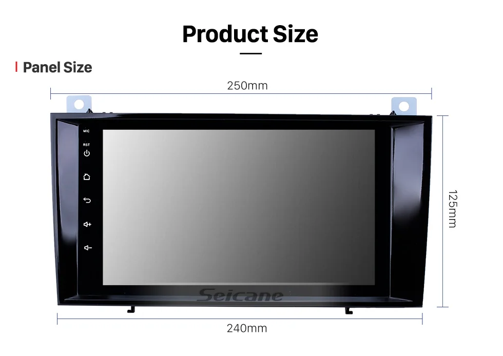 Seicane автомобильный Авторадио HD плеер Android 8,1 стерео 2Din Navi для Mercedes Benz SLK КЛАСС R171 SLK200 SLK280 SLK300 2000-2011