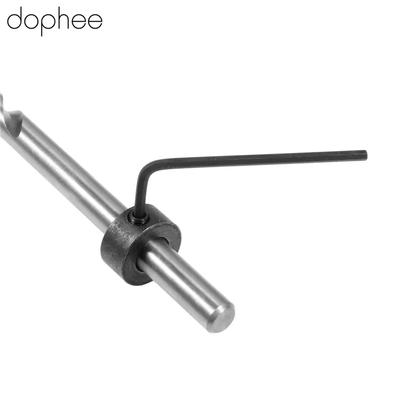 dophee 9mm Twist Step Drill Bit +Depth Stop Collar  for Kreg Pocket Hole Jig Kit  Power Tools Hex Wrench Hexagon Round Shank 180