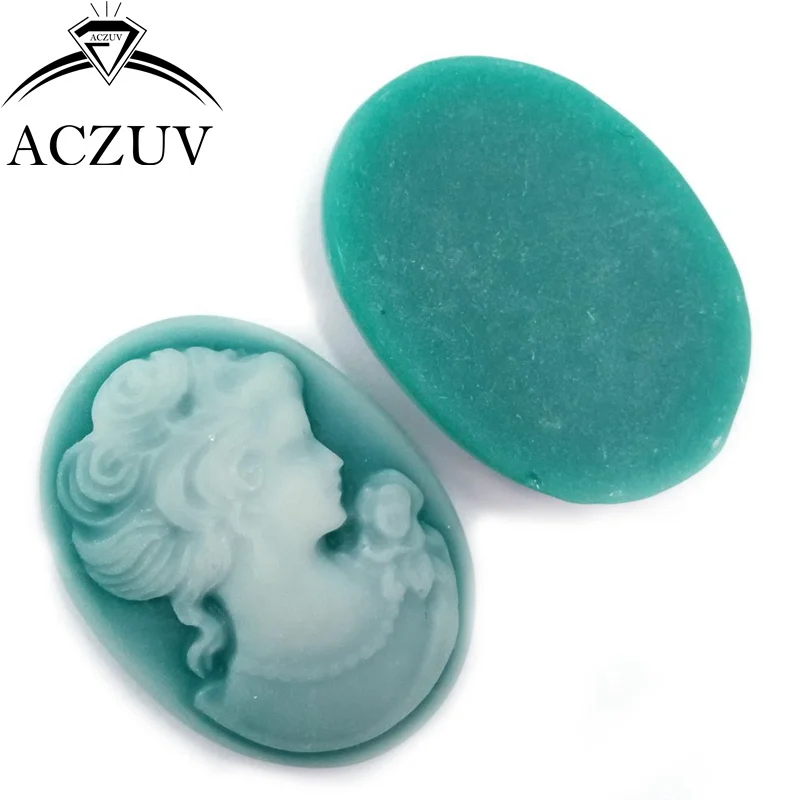 01 beauty lady cameo cabochons (11)