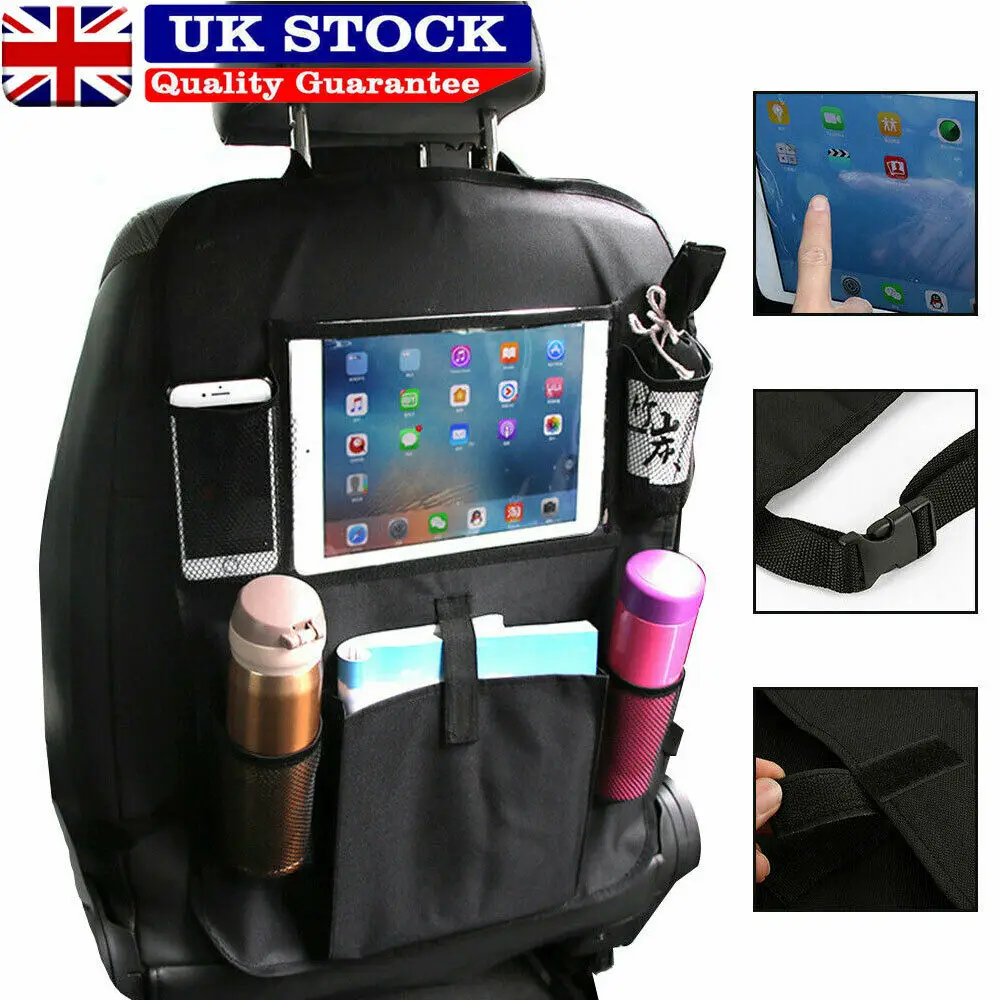 

Multifunction Adjustable Waterproof Car Back Seat Organizer Ipad Tablet Holder Storage Kick Mats Kids Tidy
