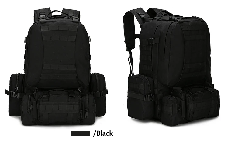 Militares do Exército Bolsa de Desporto ao ar Livre dos Homens 4 em 1 Tático Mochila Bolsas Molle Acampamento Caminhadas Viagem Escalada 50l Mod. 1260286 26 50l tático mochila 4 em 1 sacos