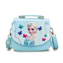 Новая детская мультяшная Сумочка Эльза и Анна с бантом, милая сумка на плечо для девочек, детская сумка-тоут, сумка-мессенджер для девочек, мини-сумка принцессы
