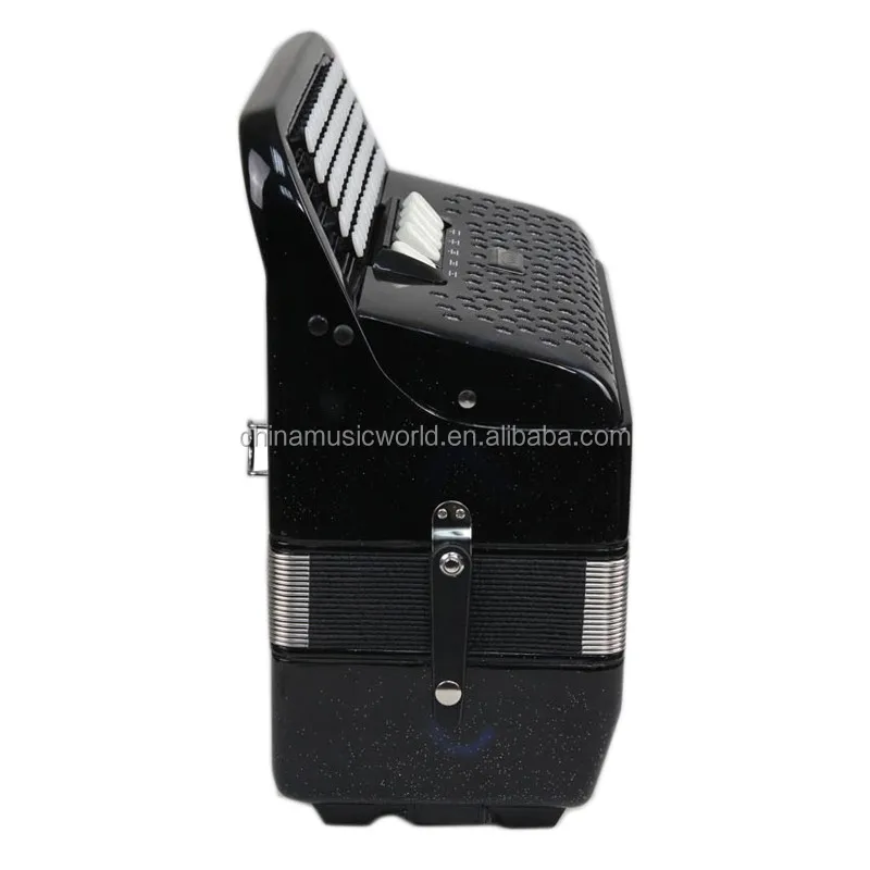 Afanti Super popular 72keys 96Bass Gloss black color  Piano Accordion AFA-49  child toy accordion