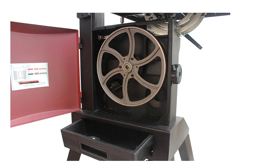 12 Inch Woodworking Band Saw Household Work Table Cutter Solid Wood Woodworking Machinery Wire Saw 750W MJ12