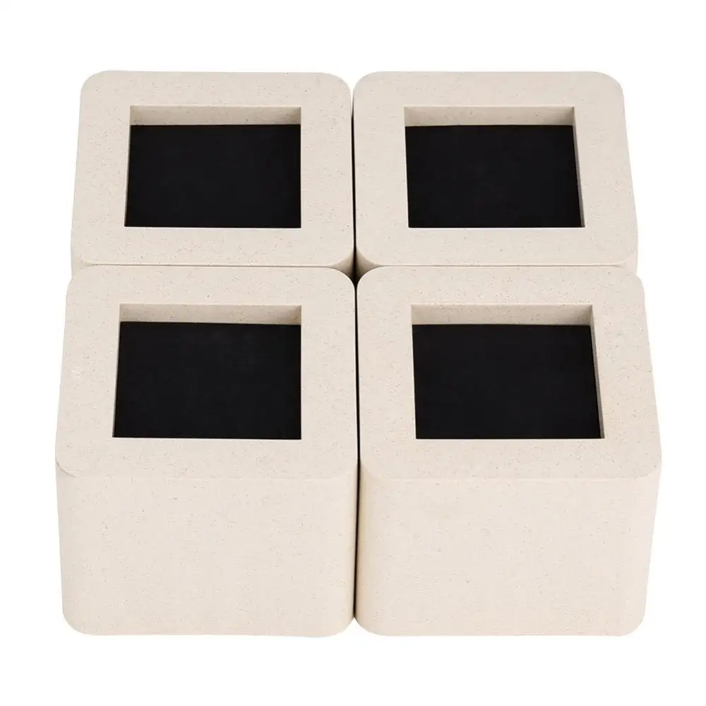 4pcs Set Ceramic Simulated Plastic Home Furniture Leg Risers For