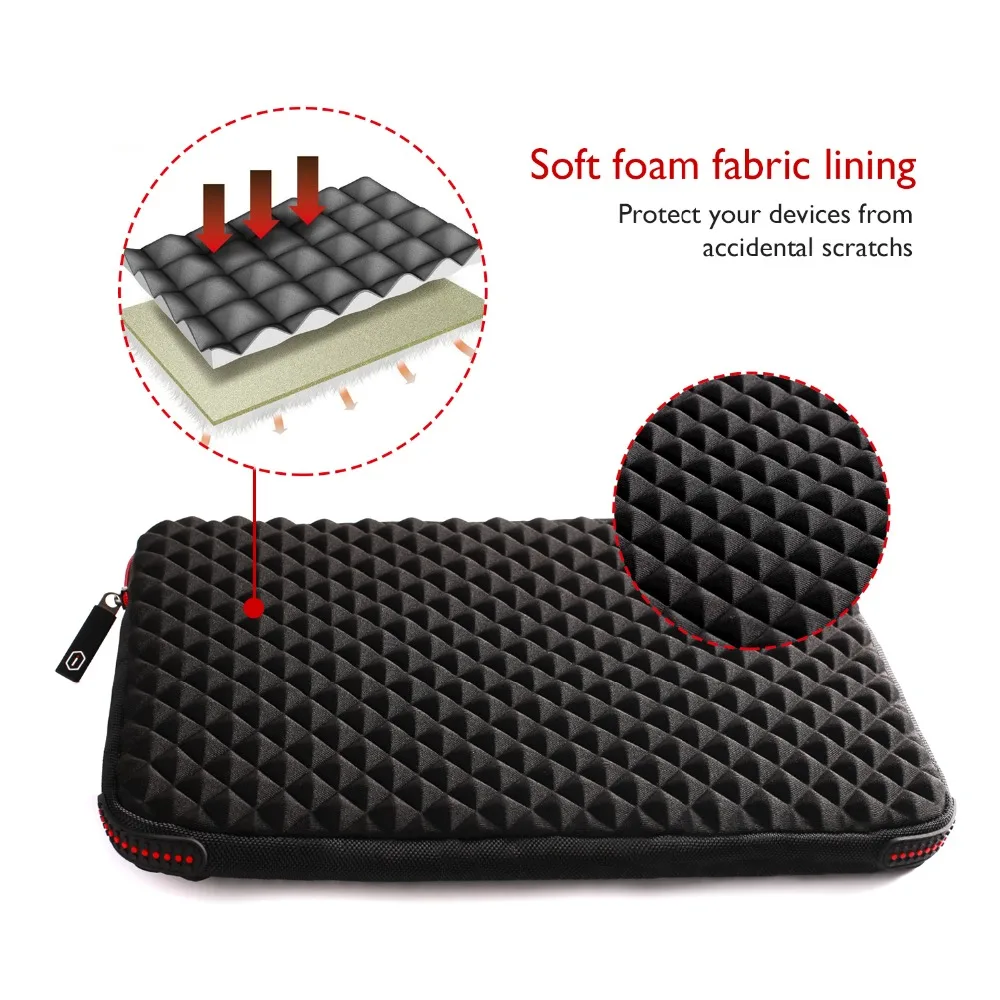 WIWU 13 13.3 15 15.6 17 17.3 inch Laptop Sleeve Waterproof Shockproof Black Notebook Case Bag For Macbook Pro Xiaomi huawei etc