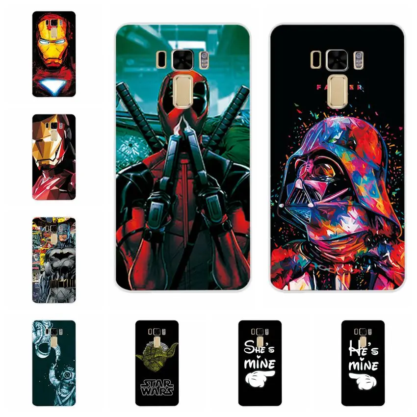 

Charming Deadpool Spiderman Case For Asus Zenfone 3 Laser ZC551KL Soft TPU Cases Fundas For Zenfone 3 Laser ZC551KL Cover Capa