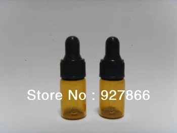 

Free Shipping, 100pcs Eye Dropper bottle 3ml Amber ESSENTIAL OIL BOTTLE, Serum Perfume Small Bottles, black top