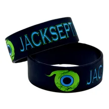 OBH 2 шт один дюйм широкие чернила Заполненные цвет JACKSEPTICEYE силиконовый резиновый браслет