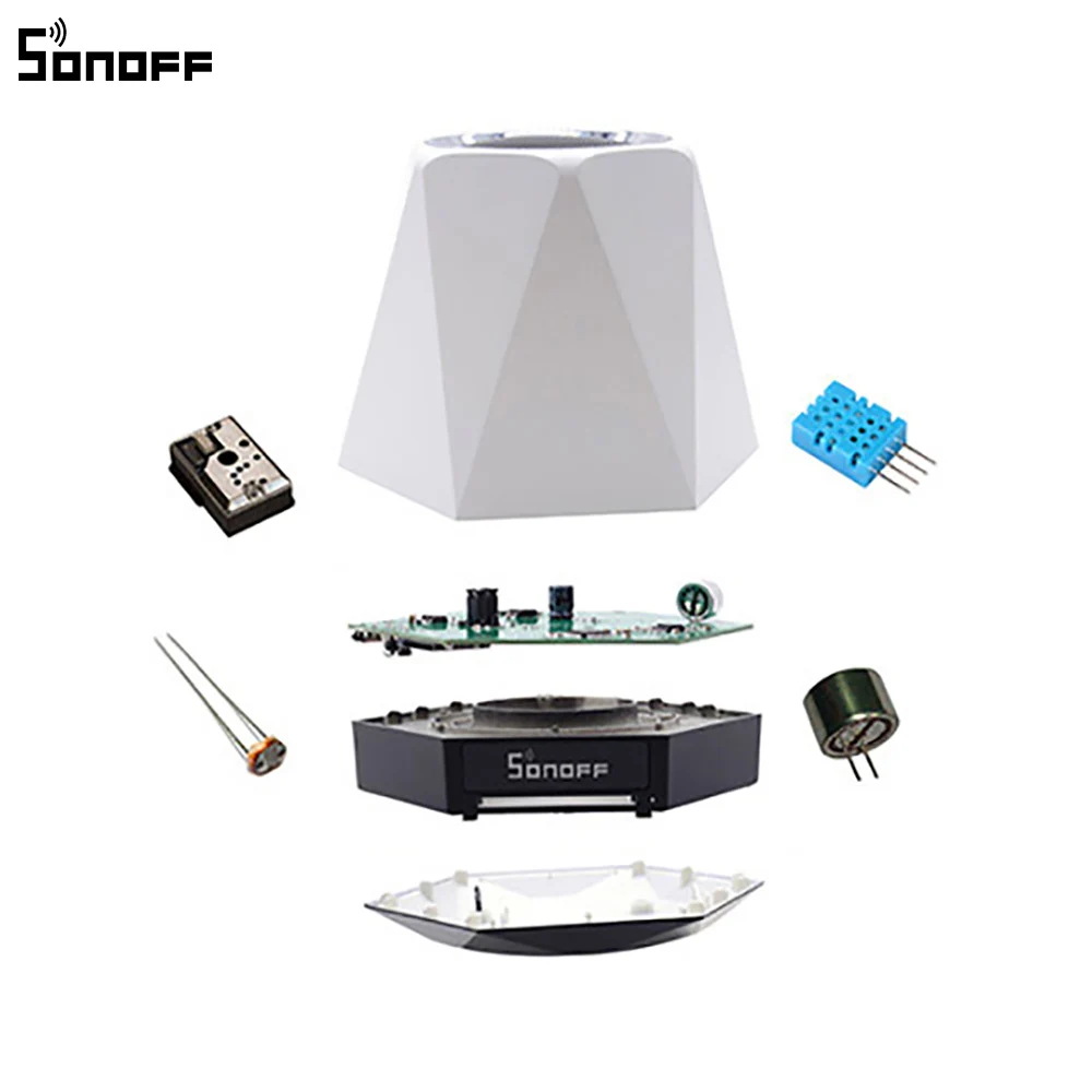 SONOFF SC Outlet WiFi беспроволочный экологический монитор устройство Температура
