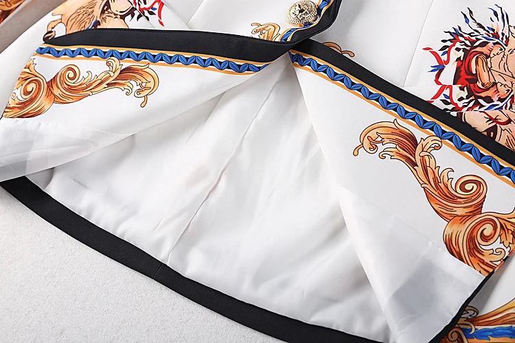 XF 2018 Высокое качество осенние модные дизайнерские взлетно-посадочной полосы комплект костюм из двух частей Женская куртка с длинными