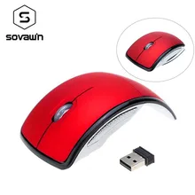 Sovawin 2,4G беспроводная мышь компьютерная мышь 1200 dpi складная дорожная мышь складной мини USB приемник для ноутбука ПК настольный компьютер
