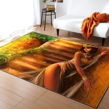 3D египетские рисунки, ковры для гостиной, Противоскользящие коврики для гостиной, мягкие фланелевые большие ковры для украшения дома