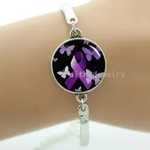 Очаровательный Фиолетовый браслет с ленточным узором романтическая бабочка стрекоза для девочек и женщин ювелирные изделия ручной работы Свадебный подарок T491