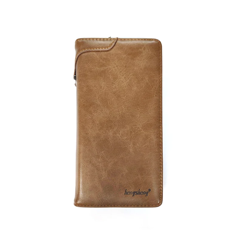 

PU Leather Men Wallet Long Purse Man Wallets Classic Card Holder Clutch Bag for Man Large Capacity Black Men Wallet for Phone