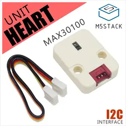 M5Stack Новые Mini сердечного ритма блок MAX30100 модуль Сенсор для Arduino/низкая Мощность сердечного ритма кислородный для измерения пульса Breakout I2C