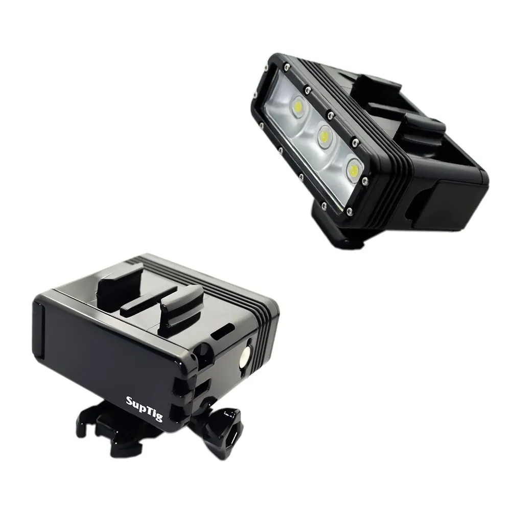Bateria Dupla Mergulho Flash Light Subaquática Led Fill Light Acessórios para Gopro Hero Max 10 Sessão Mais Insta360 r x2