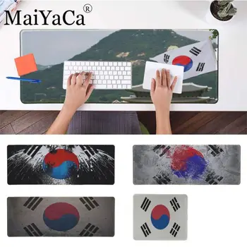 

MaiYaCa Korea Flag Rubber PC Computer Gamer Mousepad Desk Mat Locking Edge for CS GO LOL Dota Gaming Mousepad