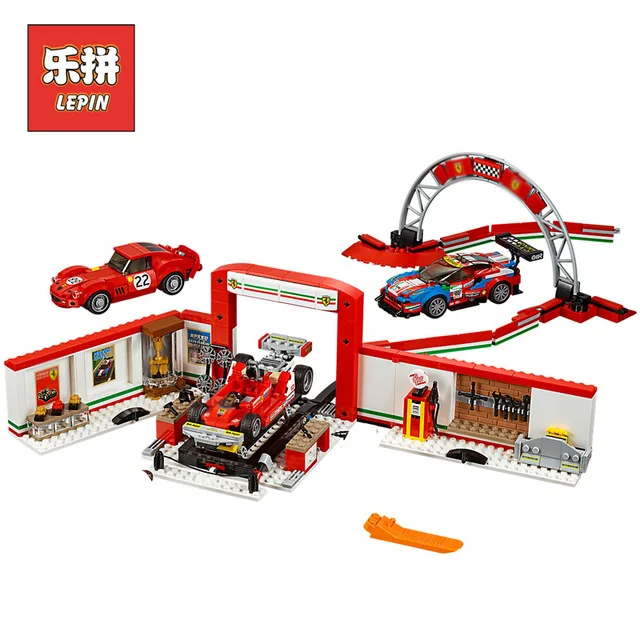 

Lepin 28019 Technic City Car Ultimate Garage Building Blocks Bricks Model Educational Toys Racing Car DIY Children Collectable